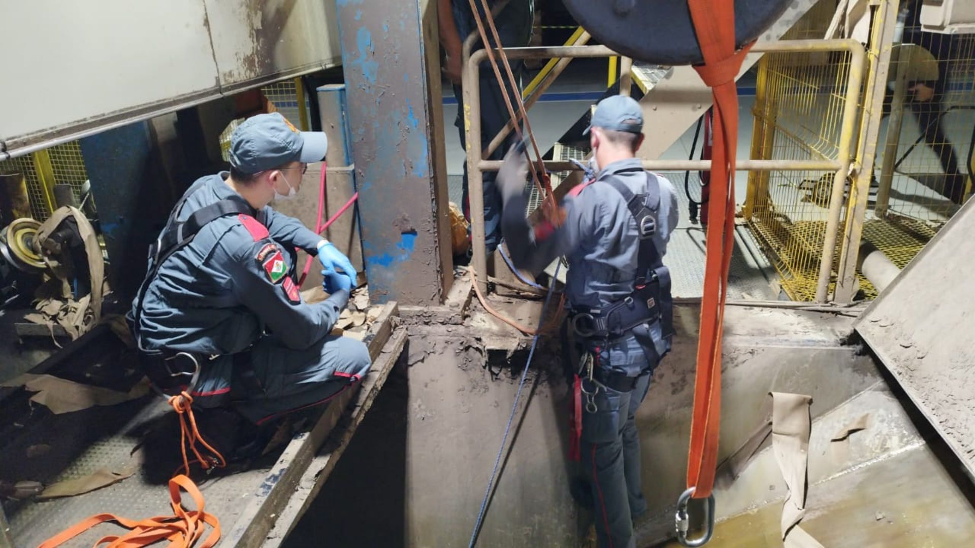 Acidente com máquina de papel mata trabalhador em pequena cidade de SC | Foto: CBMSC/Reprodução