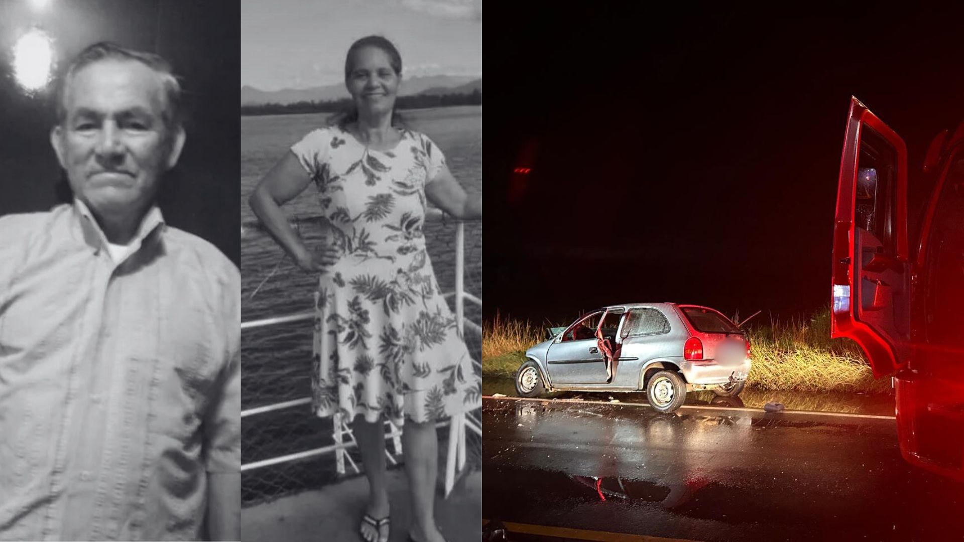Grave acidente entre caminhão e carro mata casal em SC | Foto: Redes sociais/PMRv/Reprodução