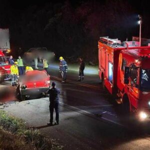 Motorista morre preso nas ferragens após colisão na BR-470 | Imagem: reprodução/  Portal OesteMais