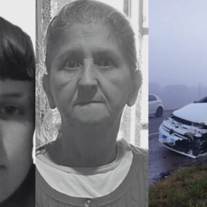 Avó e neto são as vítimas do grave acidente na BR-470 em SC | Foto: Redes sociais/CBMSC/Reprodução