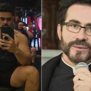 Quem é homem filmado com padre Fábio de Melo em cafeteria de Joinville. - Foto: Redes sociais/Reprodução