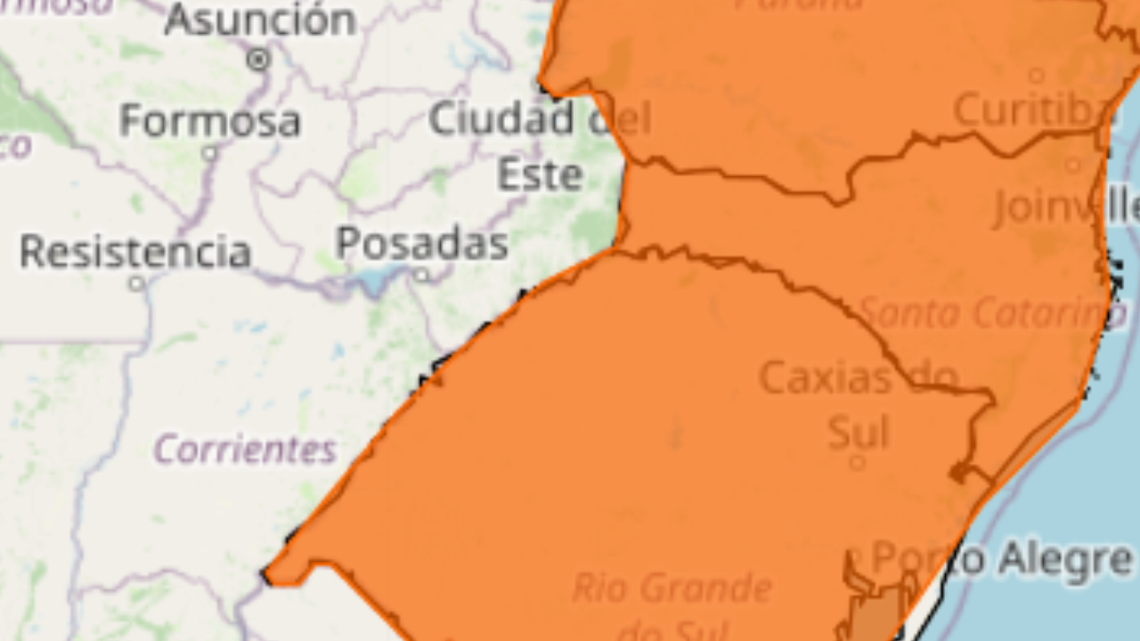 Inmet emite dois alertas laranja para Santa Catarina; saiba o que esperar | Foto: Inmet