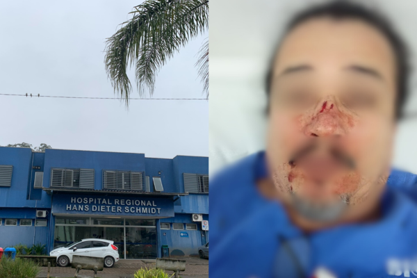 Técnicos de enfermagem são agredidos em hospital de SC | Foto: Ascom/Reprodução