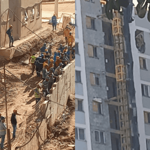 Trabalhadores morrem após elevador despencar em obra | Foto: Reprodução/SBT News