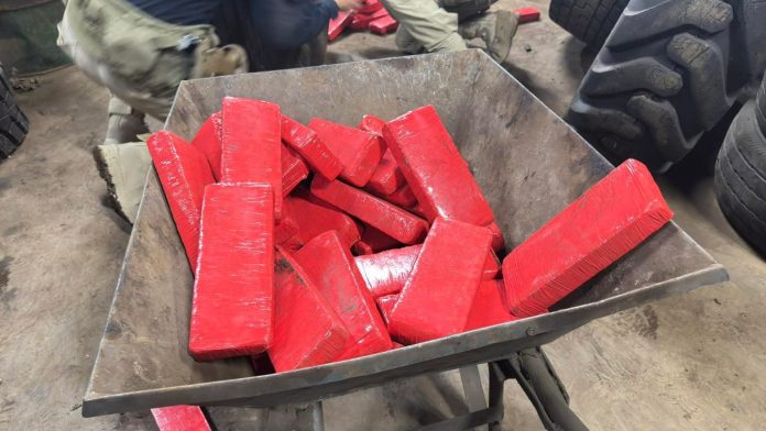 Carreta do tráfico: 560 kg de maconha são apreendidos na BR-153