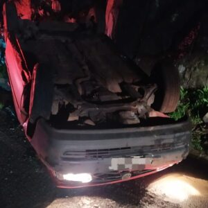 Acidente ocorreu em Peritiba | Imagem: Corpo de Bombeiros/Reprodução