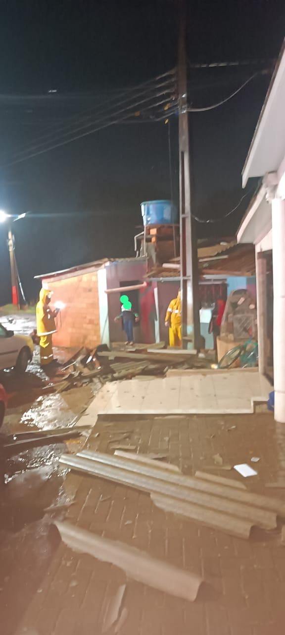 Chuvas e vendaval Oeste de SC