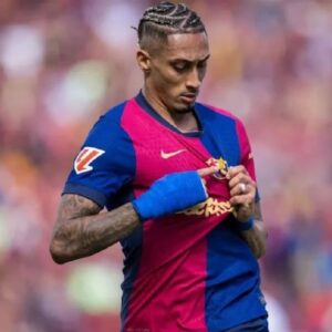 Ex-Avaí, Raphinha é eleito o melhor jogador da LaLiga 2024/25. - Foto: Reprodução/  Barcelona/ Rede Sociais