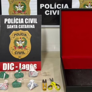 Homem é preso por tráfico de drogas em Lages | Foto: DIC de Lages