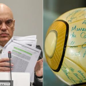 Moraes vota por 17 anos de prisão para homem que roubou bola autografada por Neymar. - Foto:  Valter Campanato/Agência Brasil | Pablo Valadares/Câmara dos Deputados