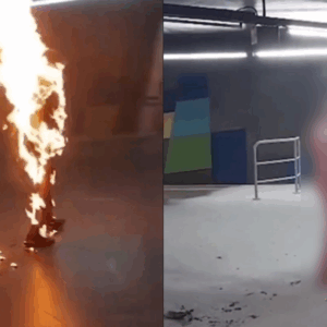 Morre idoso que ateou fogo em si mesmo em estação de metrô | Foto: Montagem/Redes sociais/Reprodução