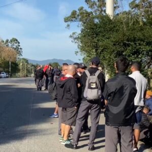 Após paralisação, ônibus começam a sair da garagem em Florianópolis | Foto: Jean Ferreira/SCC/Reprodução