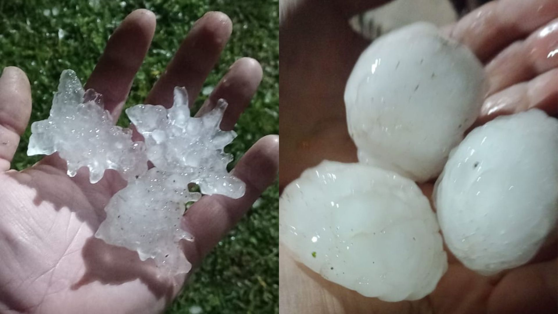 Sete cidades de SC decretam situação de emergência após temporal de granizo | Foto: Reprodução/Prefeitura de São Bento do Sul/Redes Sociais.