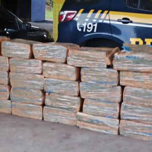 Mais de 430 kg de maconha são apreendidos em carro na BR-282 | Imagem: PRF