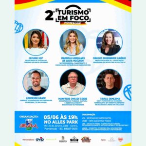 Painel em Pomerode debate impacto do turismo no desenvolvimento socioeconômico | Foto: Divulgação. 