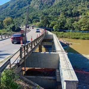 Obras na ponte entre Apiúna e Ibirama alteram tráfego na BR-470 | Foto: DNIT.