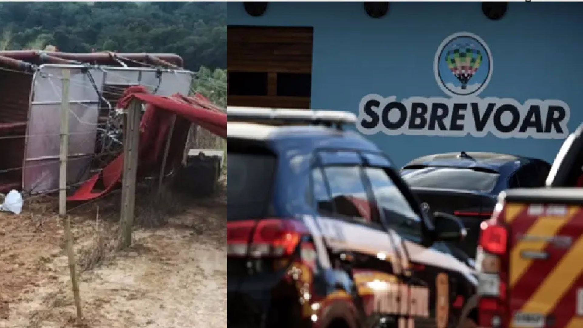 Proprietário da empresa do balão que caiu em SC é ouvido, diz Polícia | Foto: Internet/Reprodução