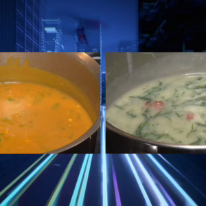 Qual sopa você acha que ficou mais saborosa? Leia e vote! | Foto: Montagem/Rubens Felipe/Reprodução