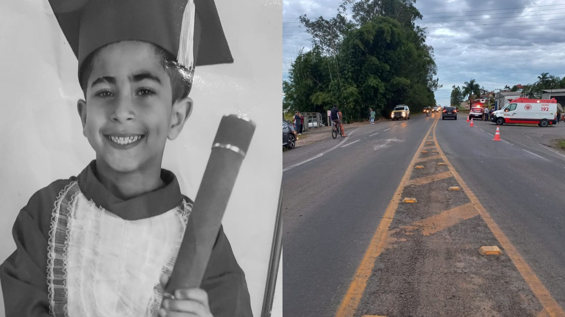 ‘Coração de ouro’: identificado menino de 8 anos que morreu atropelado em SC | Foto: Reprodução/Redes Sociais.