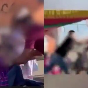 Vídeo mostra homem agredindo criança de 4 anos em festa junina escolar | Foto: Reprodução/Redes Sociais.