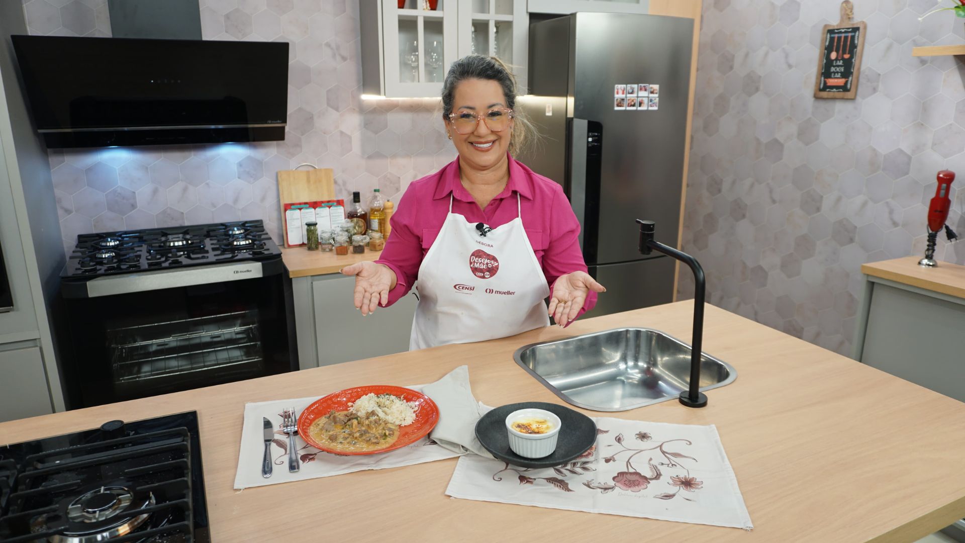 Aprenda a fazer um estrogonofe de miolo de alcatra e um clássico crème brûlée | Foto: SCC SBT.