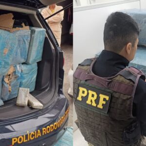 Homem foge em alta velocidade, invade casa e PRF descobre 320 kg de maconha em SC | Foto: PRF/Reprodução