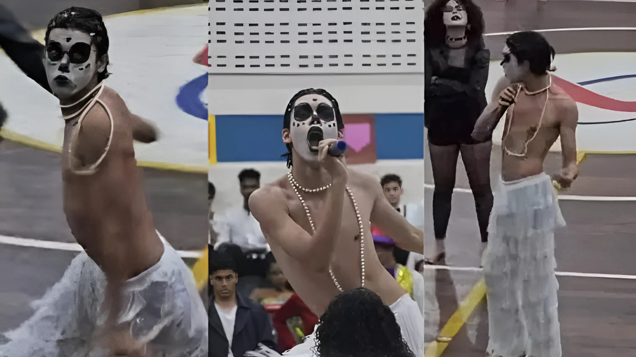 VÍDEO: Estudante interpreta “Homem com H” em festa junina – Imagem: uol/ reprodução