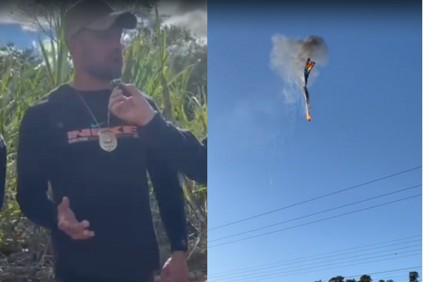 Polícia revela como ocorreu acidente com balão em SC. – Foto: reprodução/Jornal Correio do Sul/ cedida