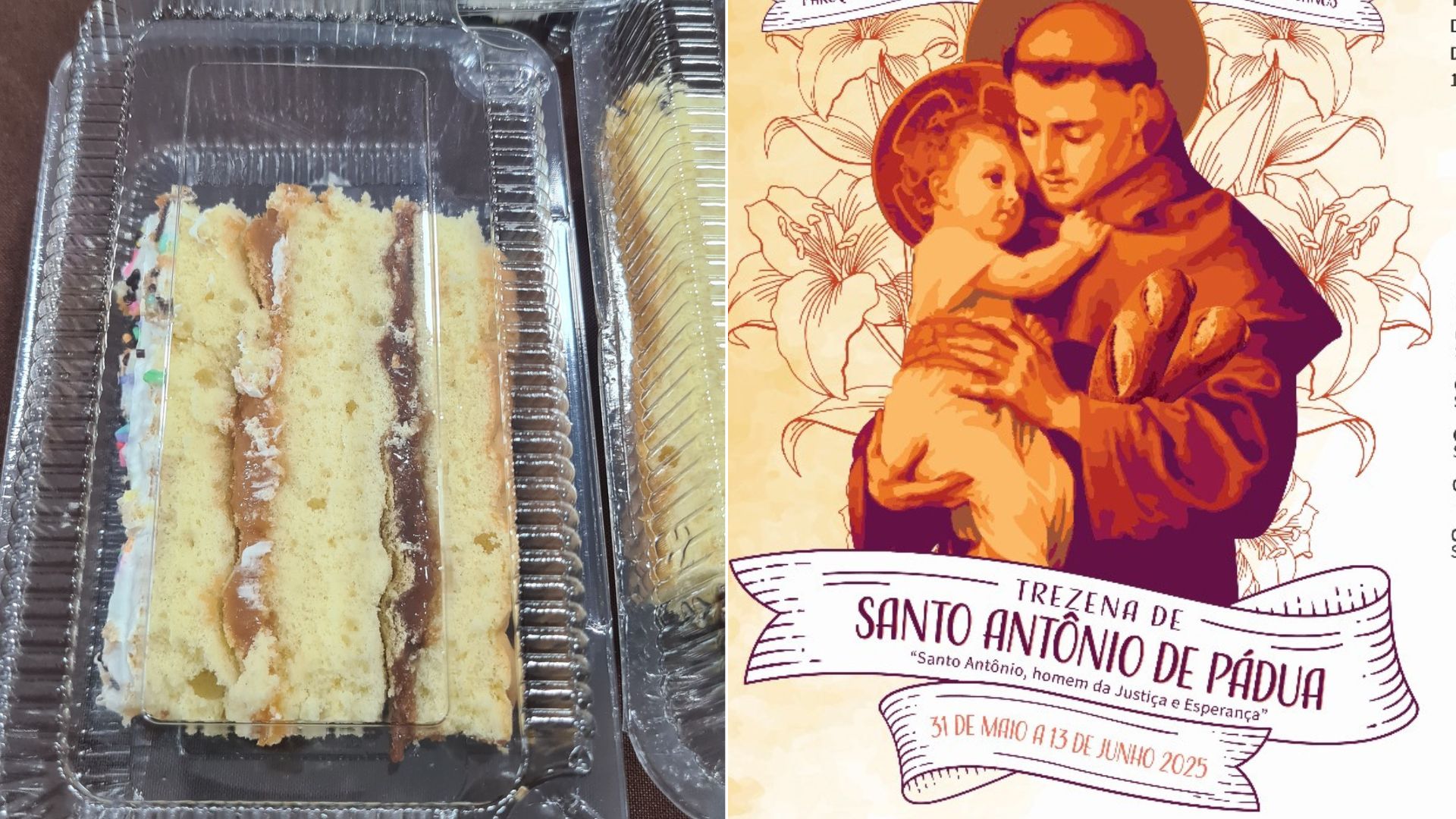 Procurando um amor? Bolo de Santo Antônio vendido em Florianópolis, pode ajudar. – Foto: Redes socais/reprodução