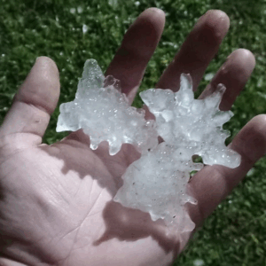 Temporal com granizo atinge São Bento do Sul e causa estragos | Foto: reprodução/Prefeitura de São Bento do Sul