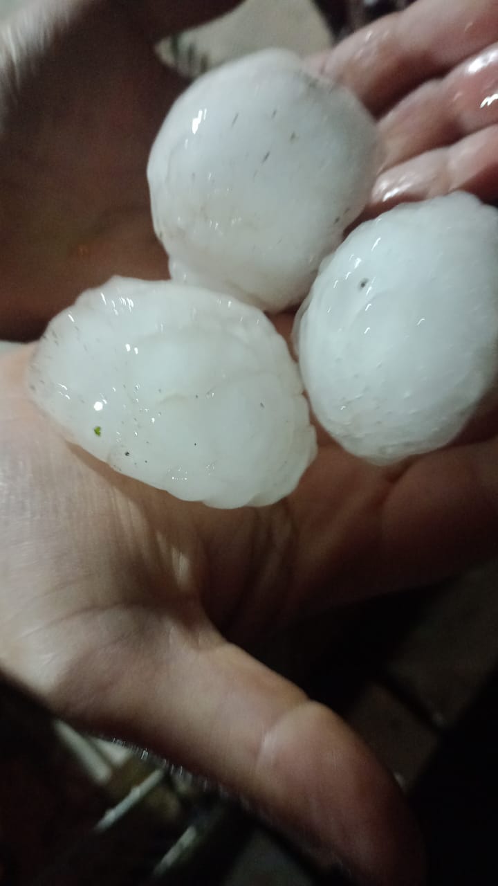 granizos estragos no Oeste de SC