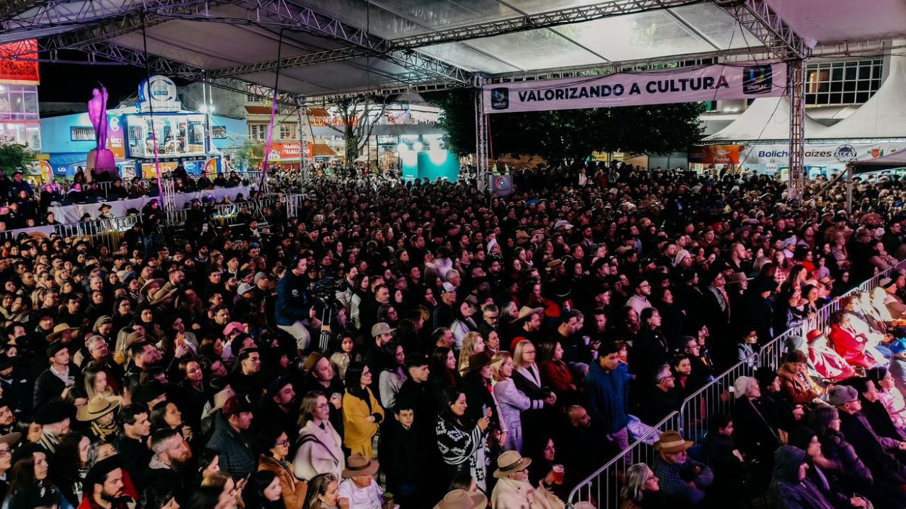 Terça-feira de muita música na 31ª Festa Nacional do Pinhão | Foto: Marlon Sá Molin/MSM Imagens Aéreas