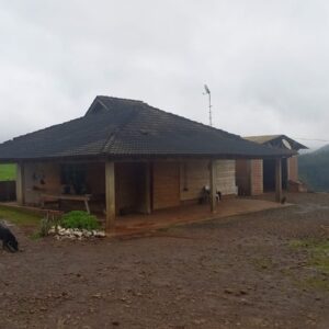 Casa onde o casal morava em Paial, no Oeste de Santa Catarina.