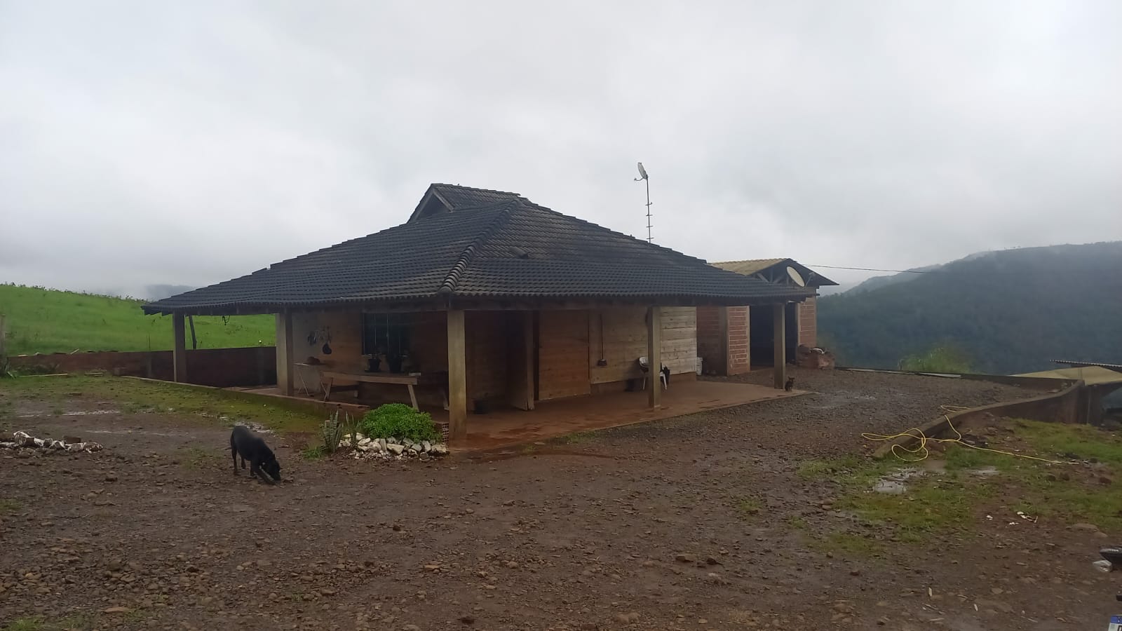 Casa onde o casal morava em Paial, no Oeste de Santa Catarina.
