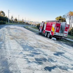 Manhã fria e perigosa: gelo na pista provoca sete acidentes e atropelamento em Lages | Foto: 5º BBM