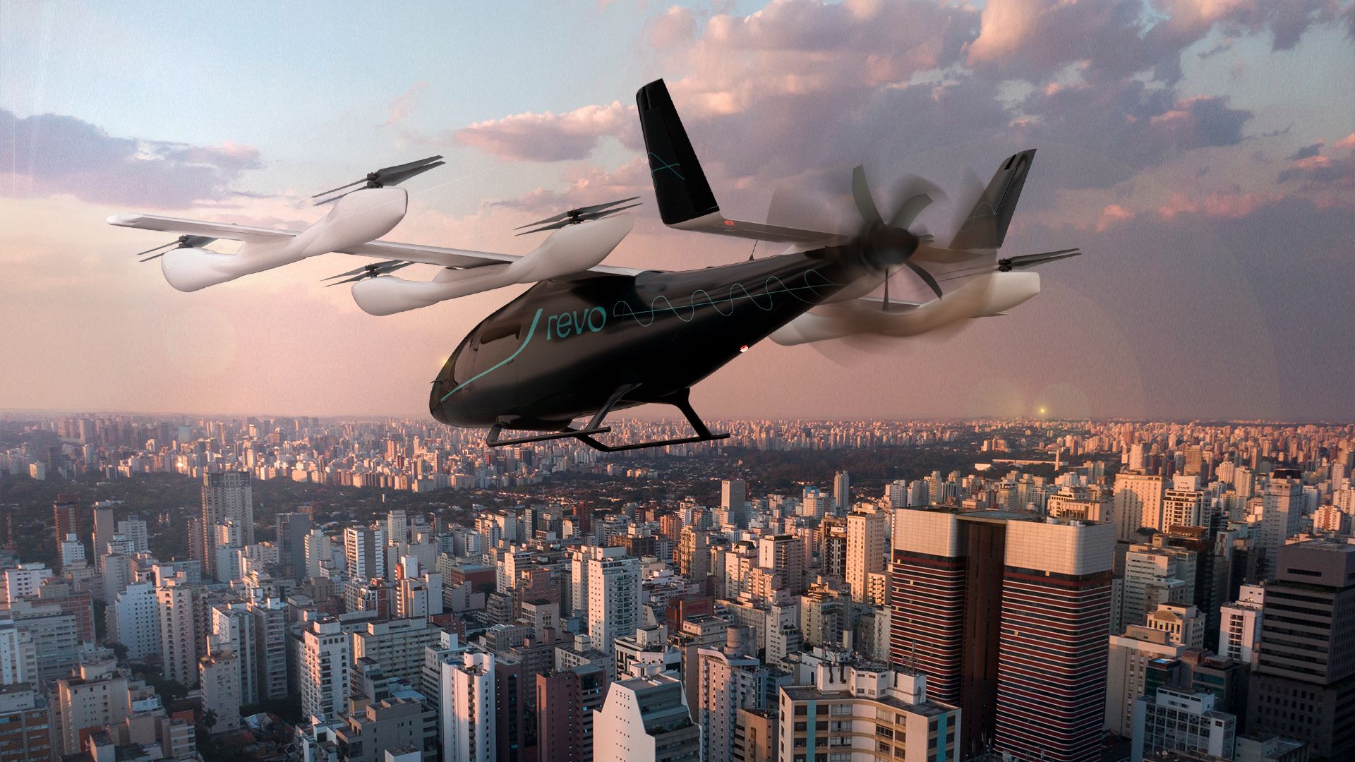 Carros voadores já têm data para se tornarem realidade no Brasil. – Foto: Eve/Embraer/Reprodução