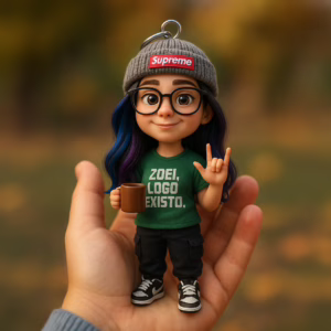 Chaveiro digital com IA: transforme sua foto em um mini você estilizado