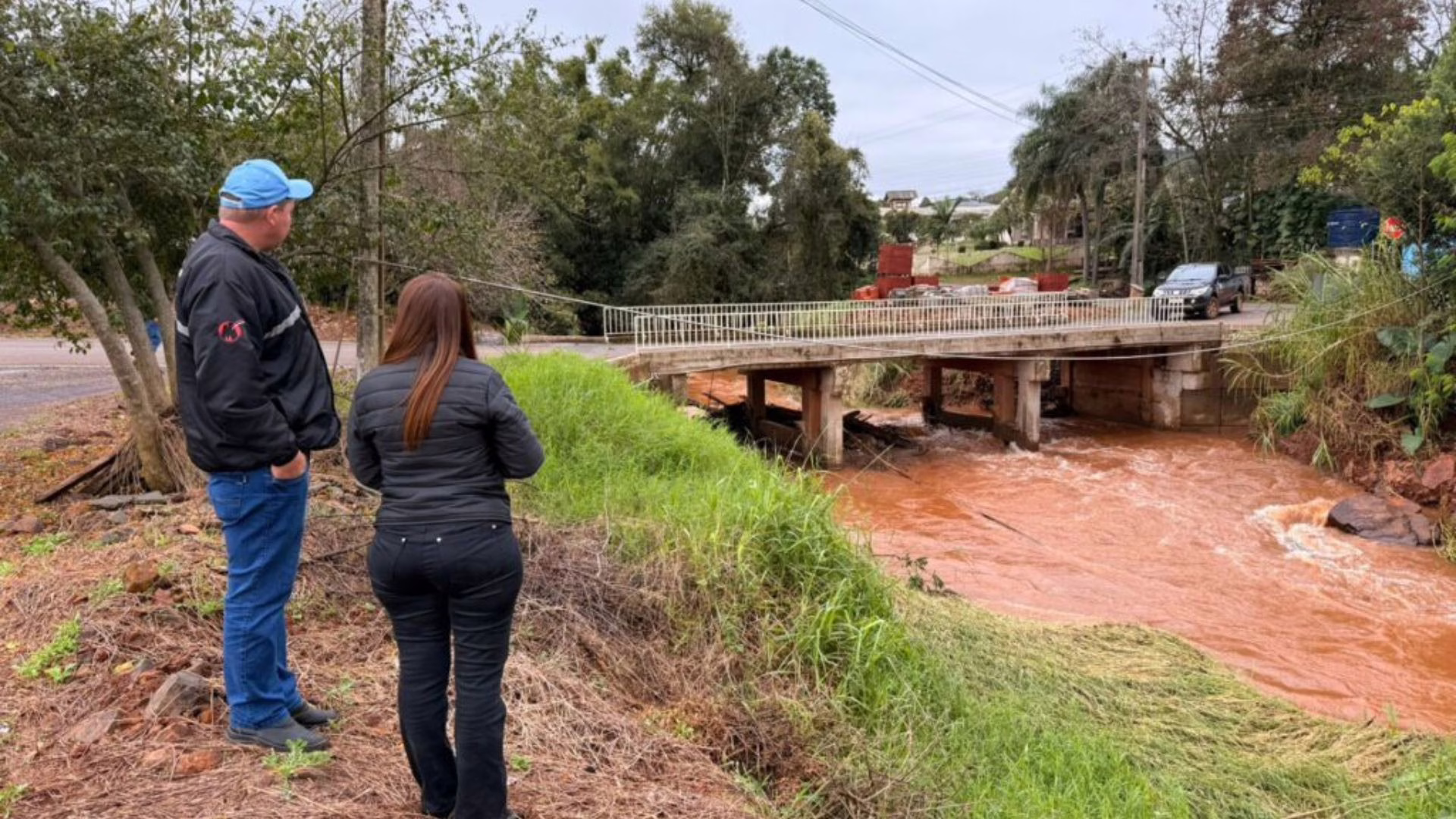 Palmitos decreta situação de emergência após chuvas e inundações. – Foto: Palmitos/Reprodução
