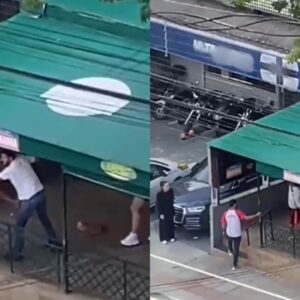 Pessoa em situação de rua 'avança' em funcionária de comércio em Florianópolis. - Foto: Reprodução