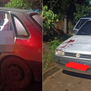 Homem é encontrado morto a tiros dentro de carro no Oeste de SC | Foto: CBMSC/Reprodução