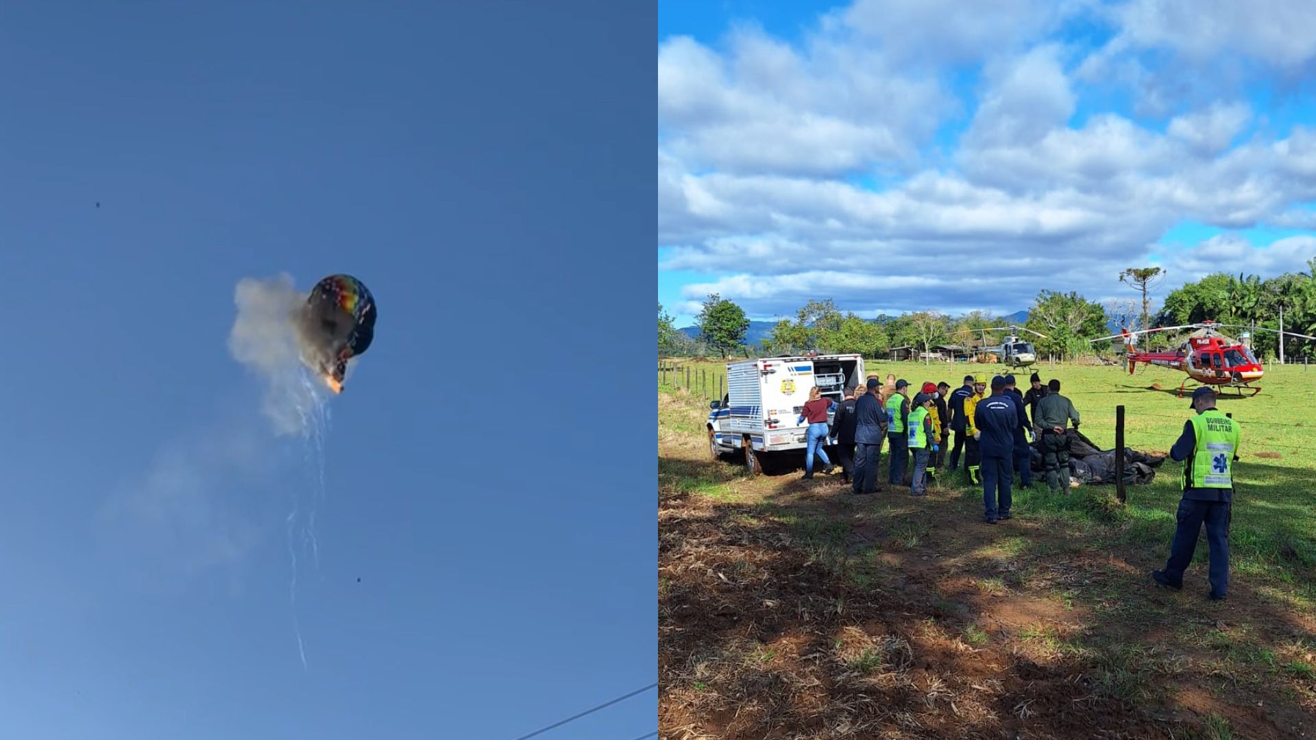 ENTENDA: O que se sabe até agora sobre a tragédia com balão em Santa Catarina