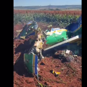 Avião da Esquadrilha da Fumaça cai em zona rural de SP l Foto: Divulgação / Redes Sociais