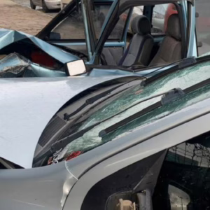 Acidente grave no centro de Lages deixa quatro feridos, incluindo bebê e pedestre em estado grave | Foto: Schaina Marcon