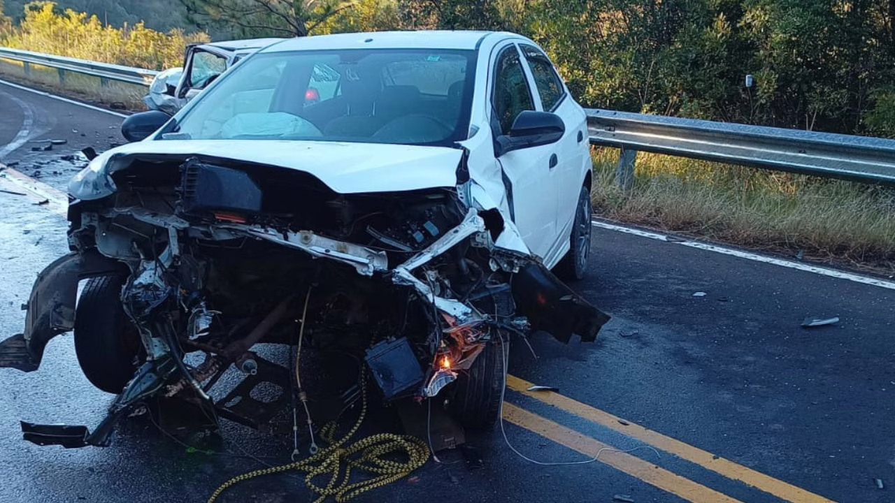 Acidente na SC-452 deixa ferido em Anita Garibaldi | Foto: 5 BBM
