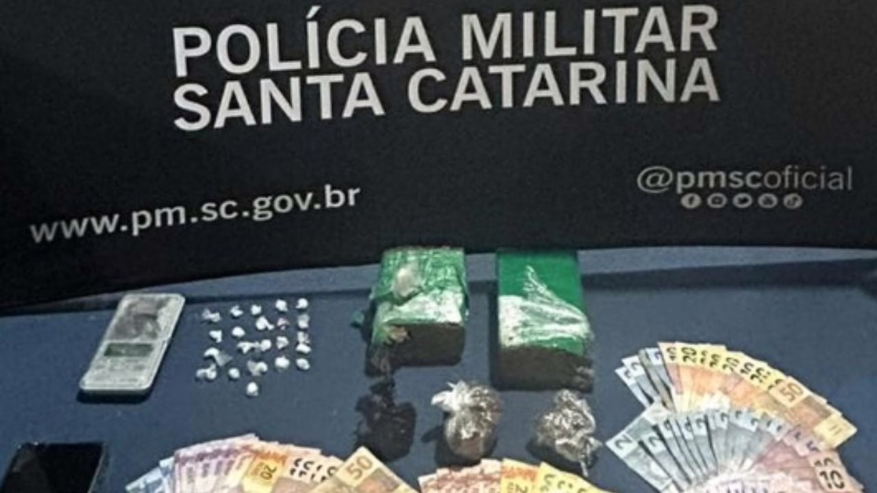 Adolescente é apreendido com drogas em Lages | Foto: 6 BPM