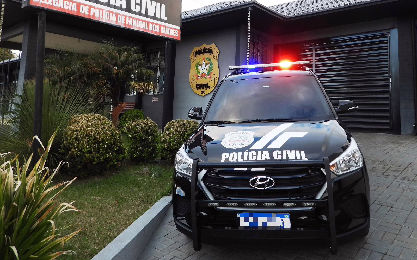 Caso ocorreu em Faxinal dos Guedes | Imagem: Polícia Civil/Reprodução
