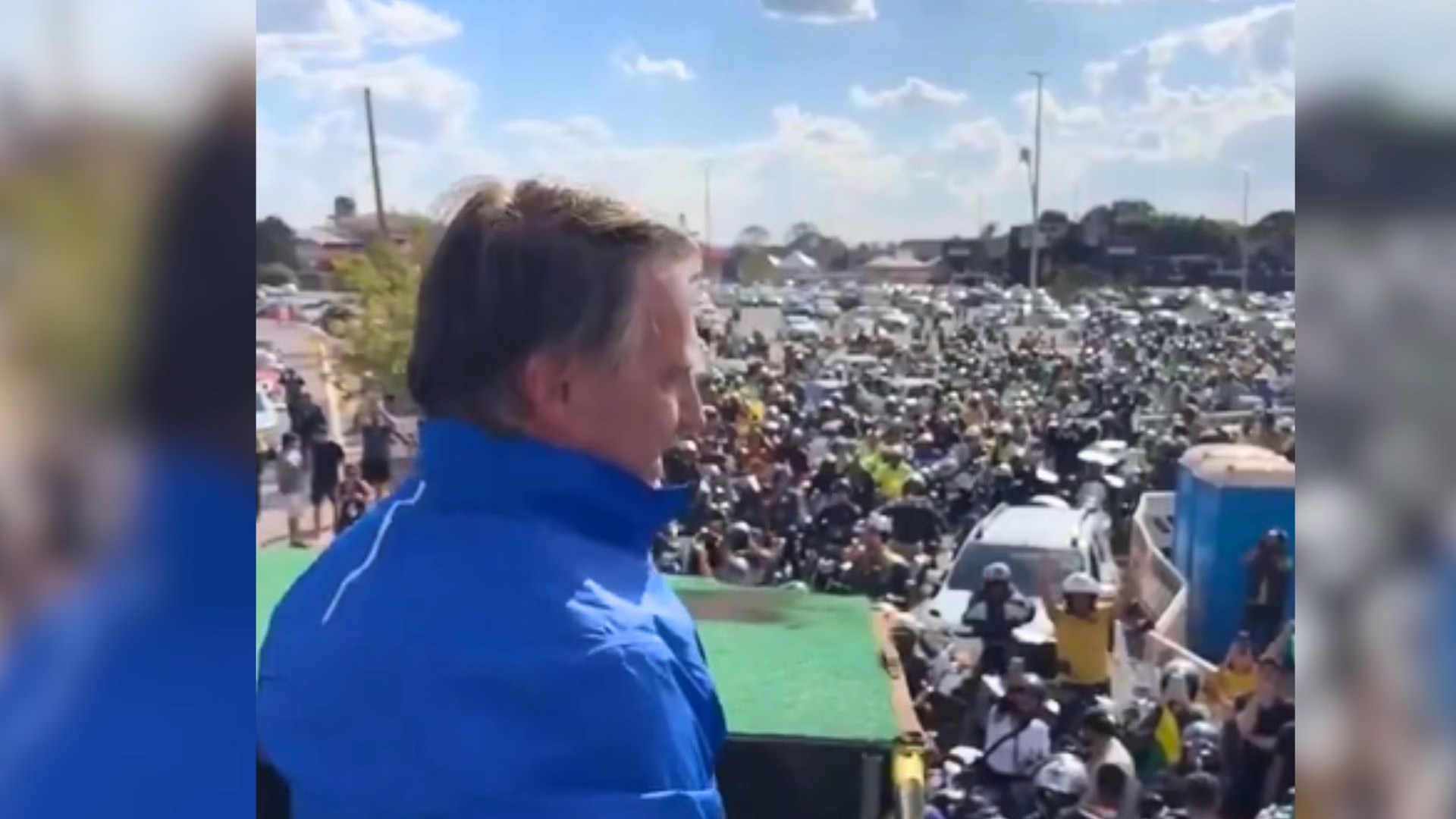 Bolsonaro participa de motociata em meio a medidas do STF. – Foto: Reprodução/Redes sociais