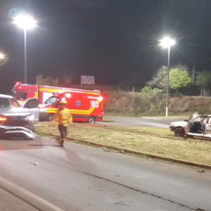 Acidente ocorreu no acesso a Barra Bonita, em Guaraciaba | Imagem: CBMSC/Reprodução