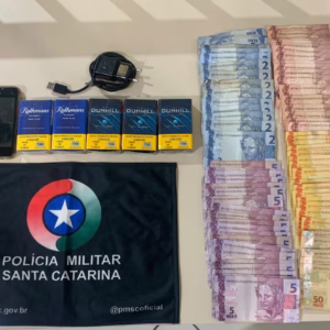 Ocorrência foi registrada na madrugada desta sexta-feira (4), em Videira | Imagem: Polícia Militar/Reprodução