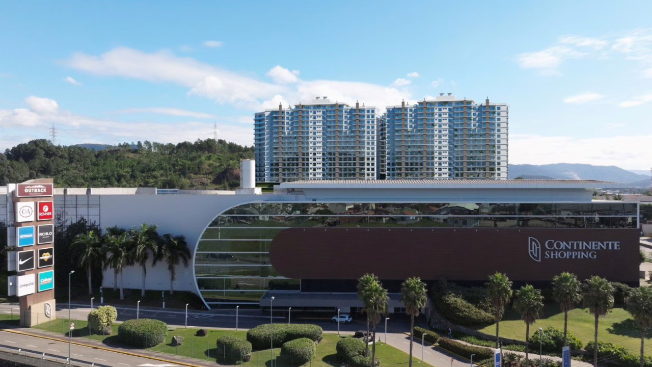 Empreendimento será construído junto ao Continente Shopping. - Foto: AJ Realty/Reprodução